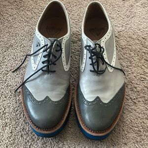 John Fluevog Gray and White Men's Shoes